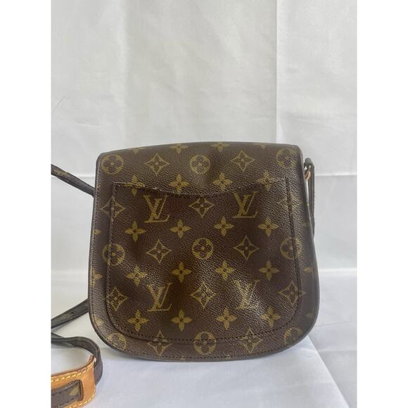Louis Vuitton Leather Monogram Saint Cloud Crossbody Purse MI884 Auth LV - Picture 3 of 7